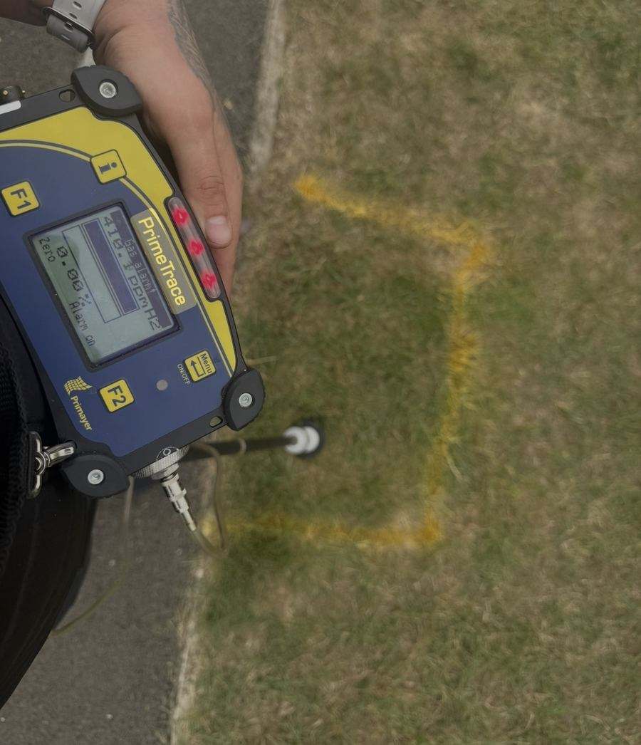 HUBB Group engineer conducting non-destructive leak detection in Ipswich